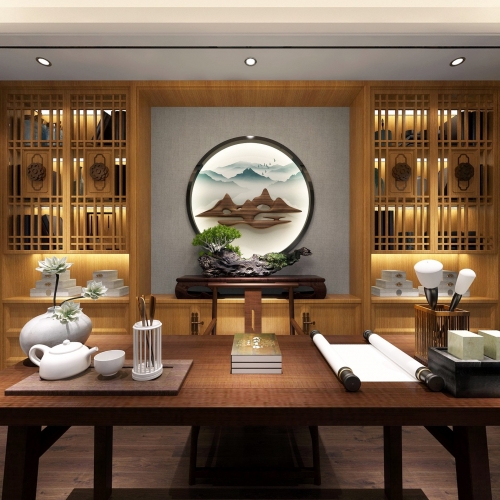 New Chinese Style Tea House-ID:873359422