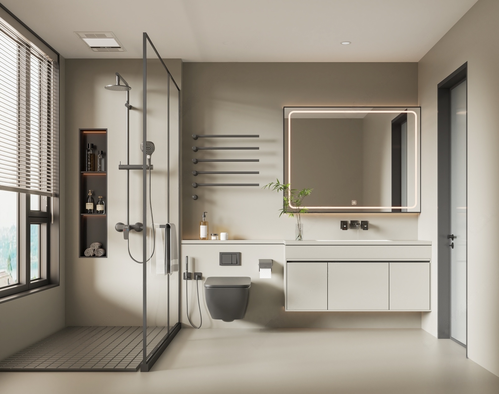 现代卫生间浴室-2663972