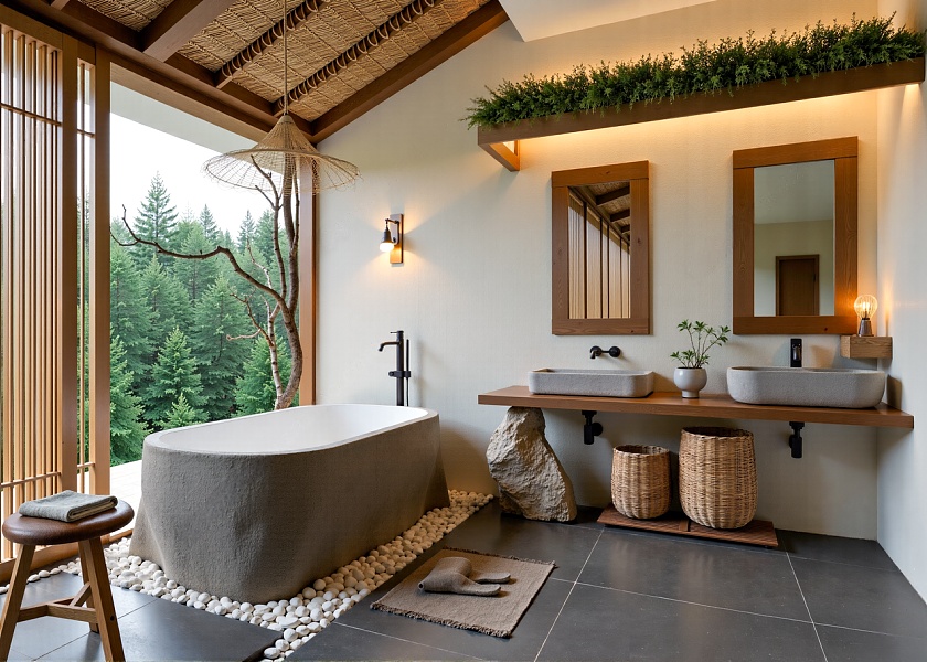 侘寂风卫生间浴室-2684784