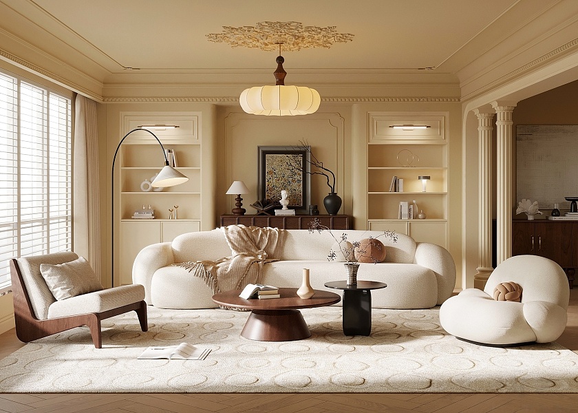 法式中古风客厅-2725672