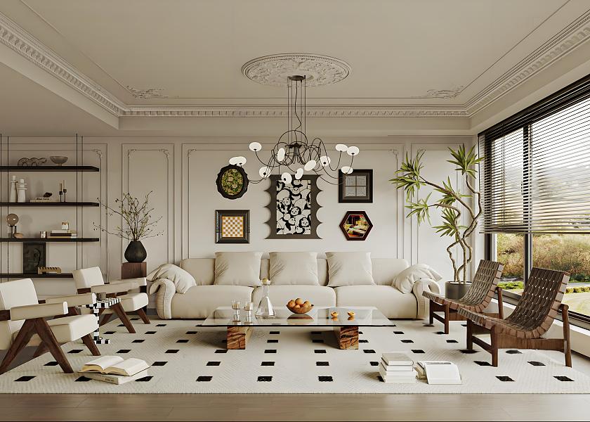 法式中古风客厅-2745714