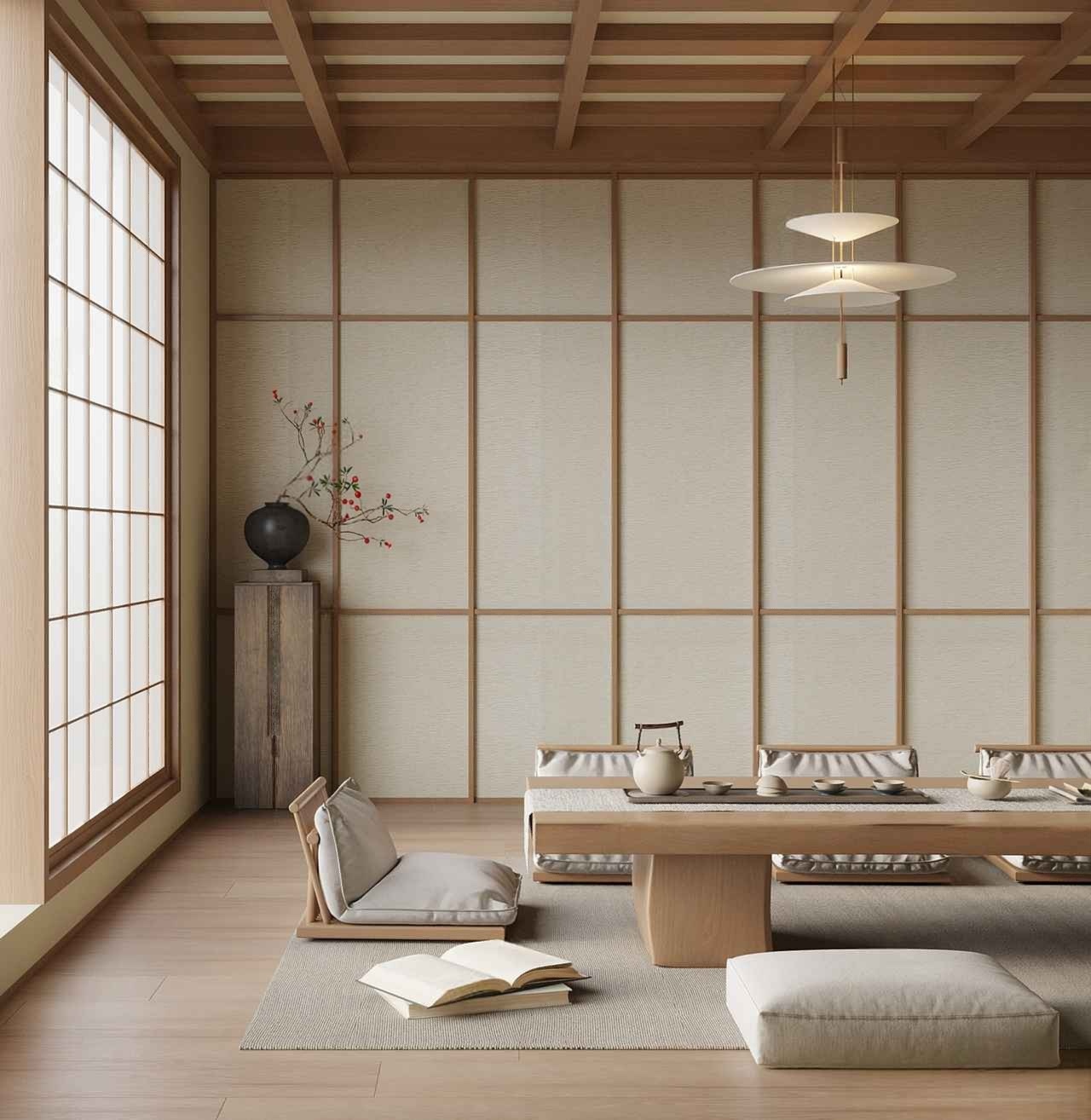 日式榻榻米茶室-2751753