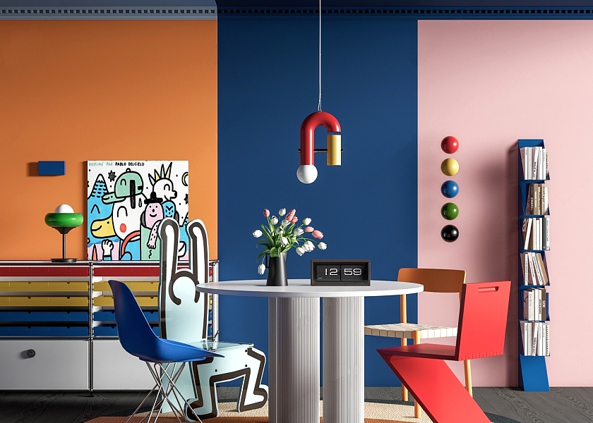 现代孟菲斯多巴胺餐厅-2763866