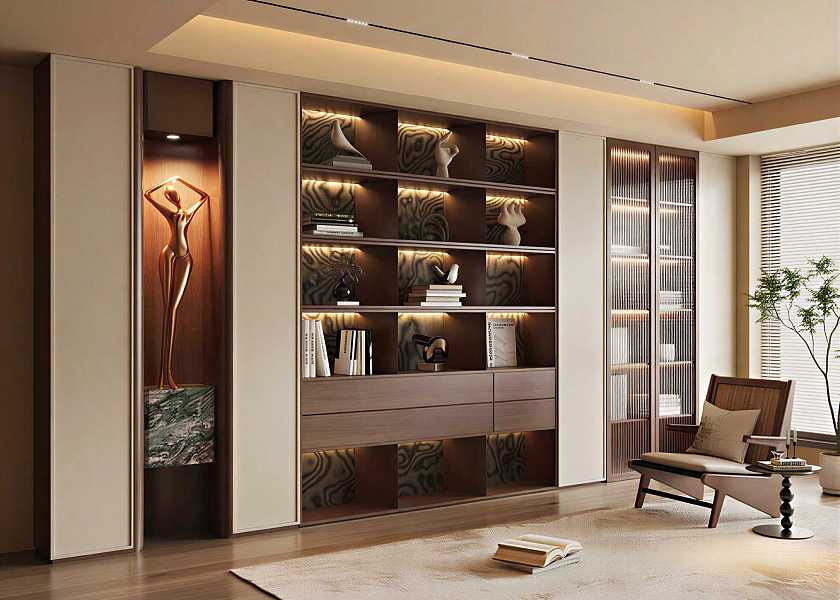 现代中古意式书柜-2823060