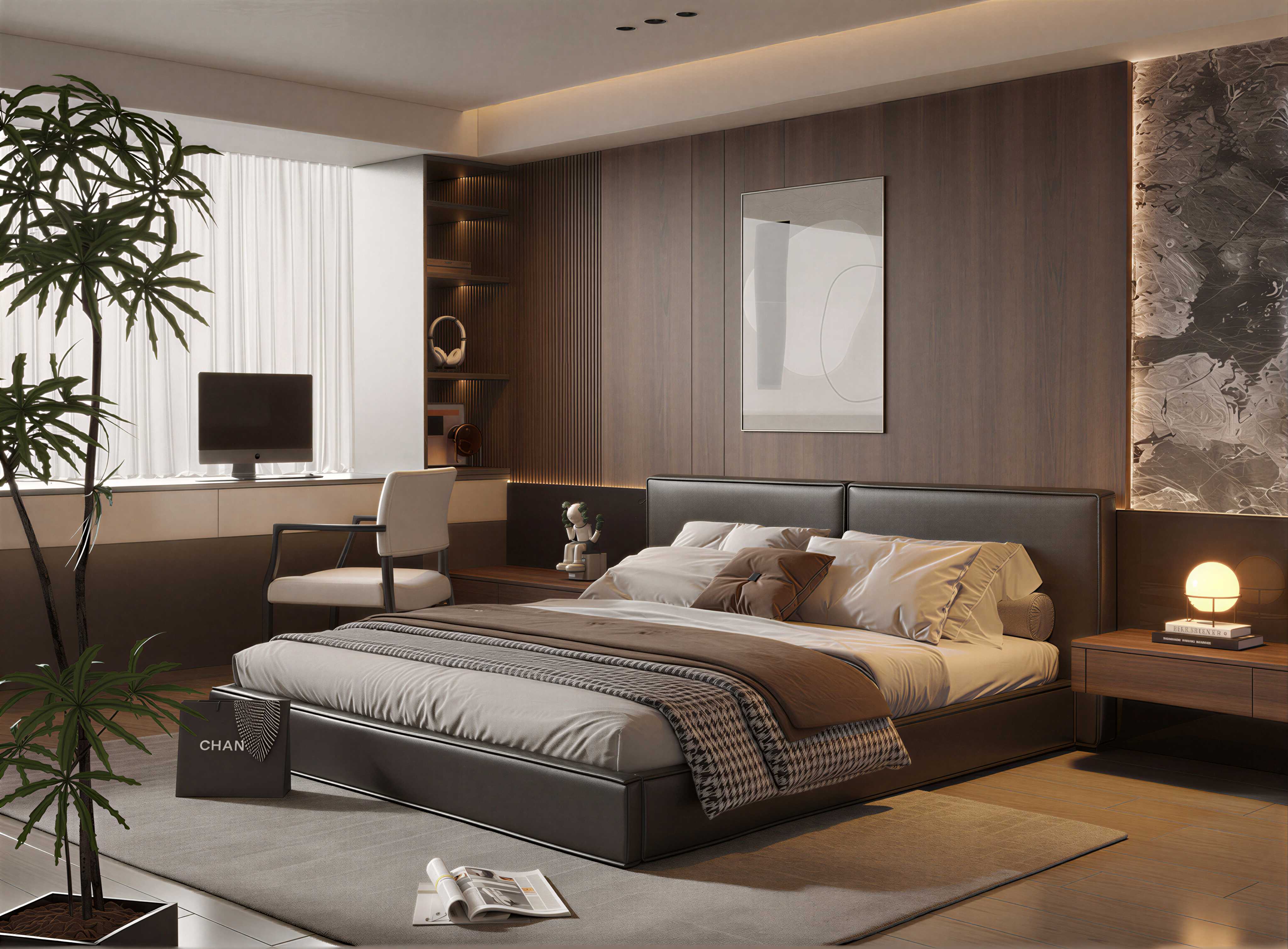 现代意式卧室-2836144