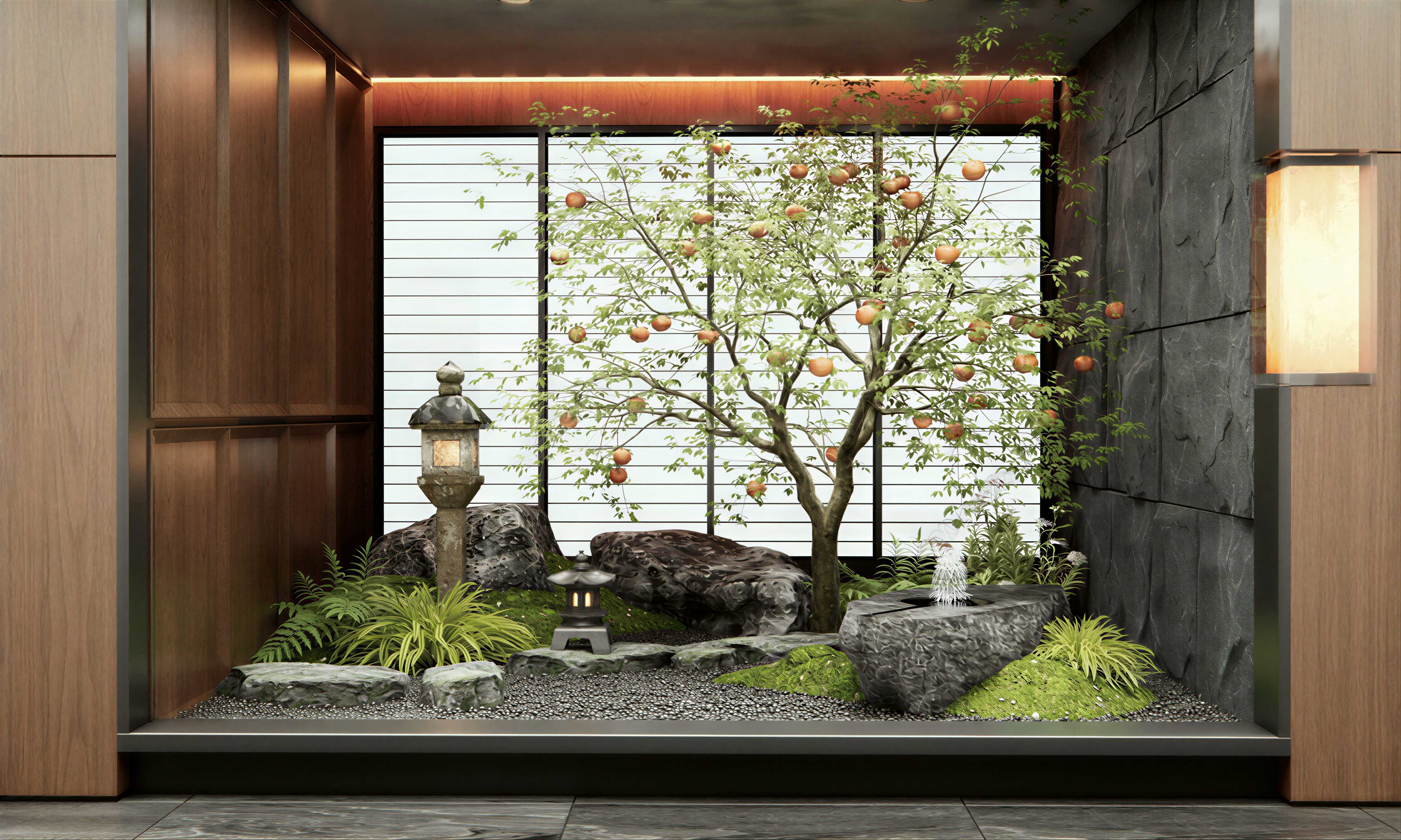 新中式室内景观小品-2843466