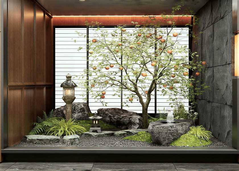 新中式室内景观小品-2843466