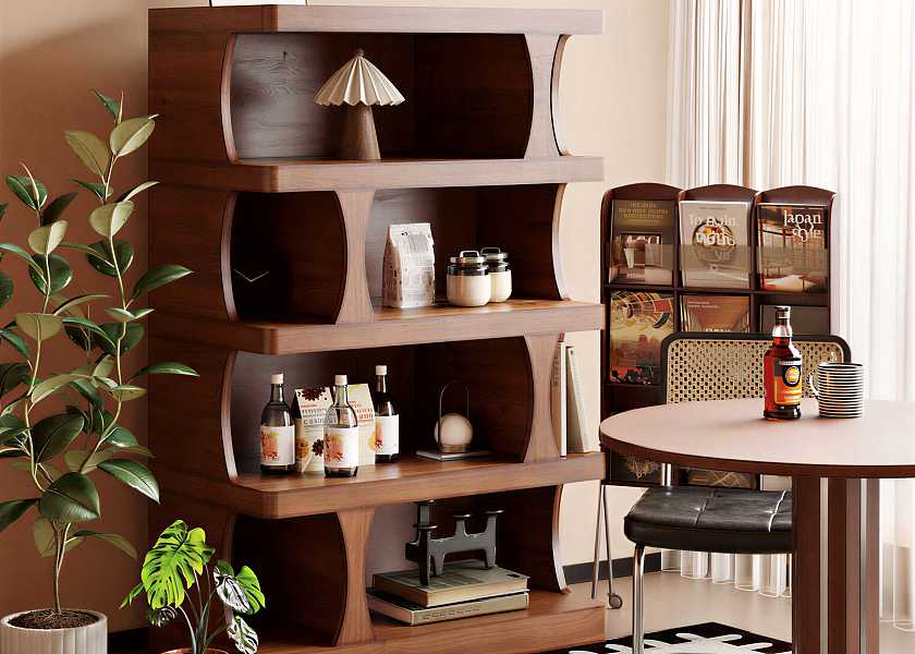 现代中古风置物架-2864435