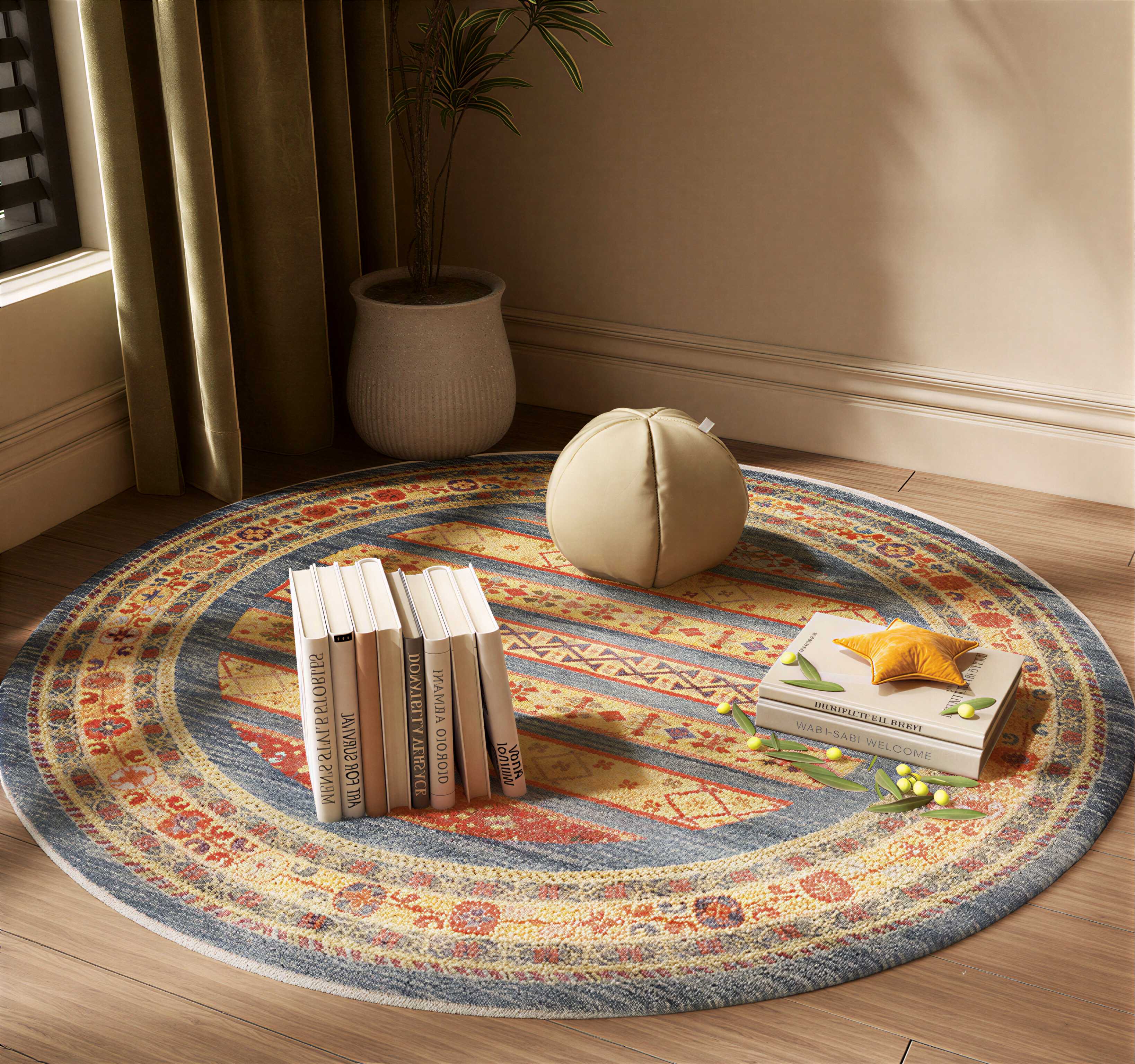 美式圆形地毯-2873928