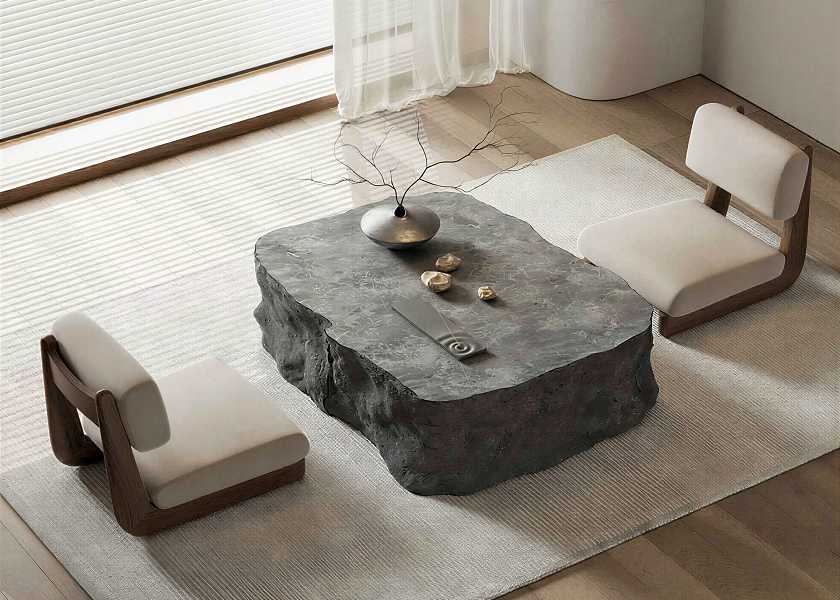 日式榻榻米茶桌椅组合-2981301