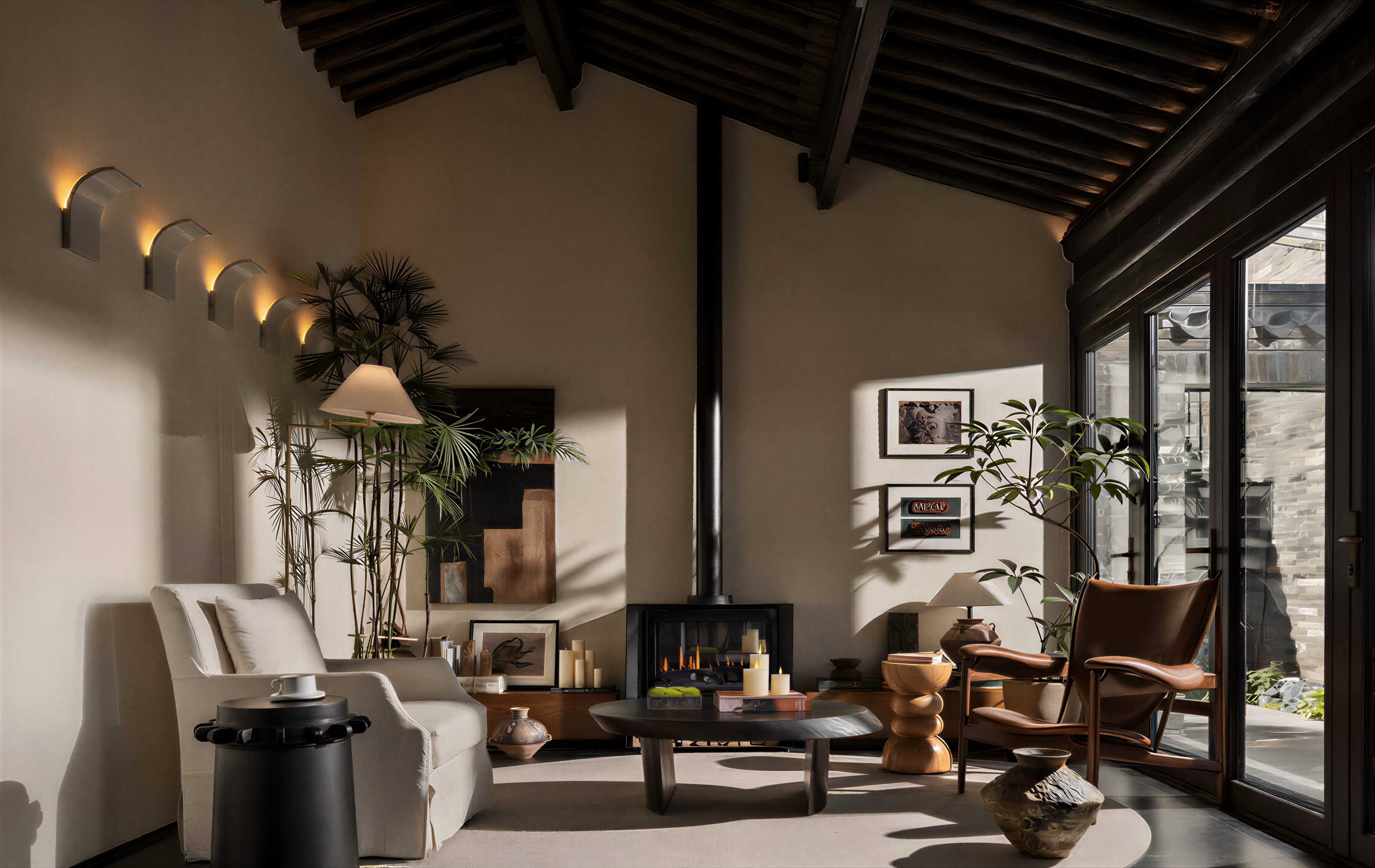 现代中古风客厅-2987676