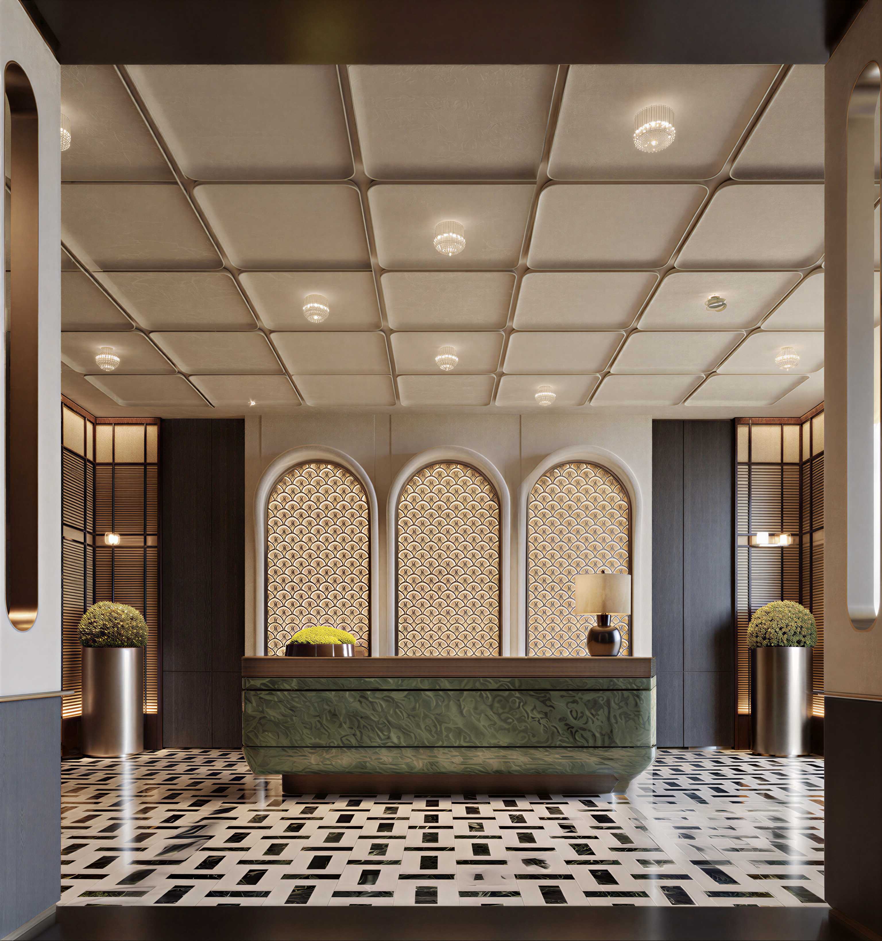 现代轻奢大堂大厅-3019518