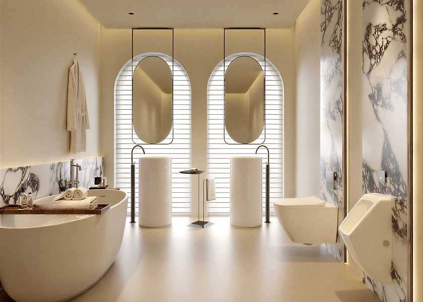 现代卫生间浴室-3030371