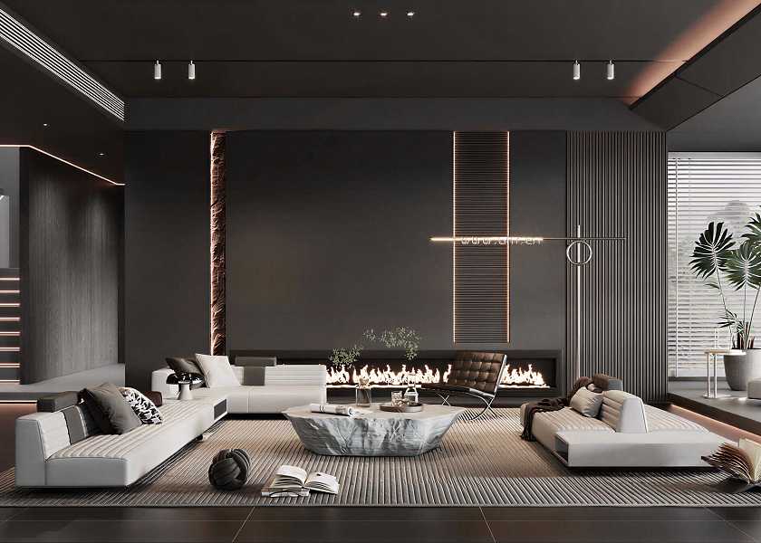 现代客厅-3038837