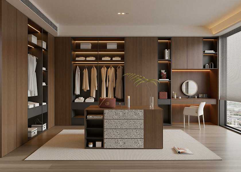 现代衣帽间-3039888