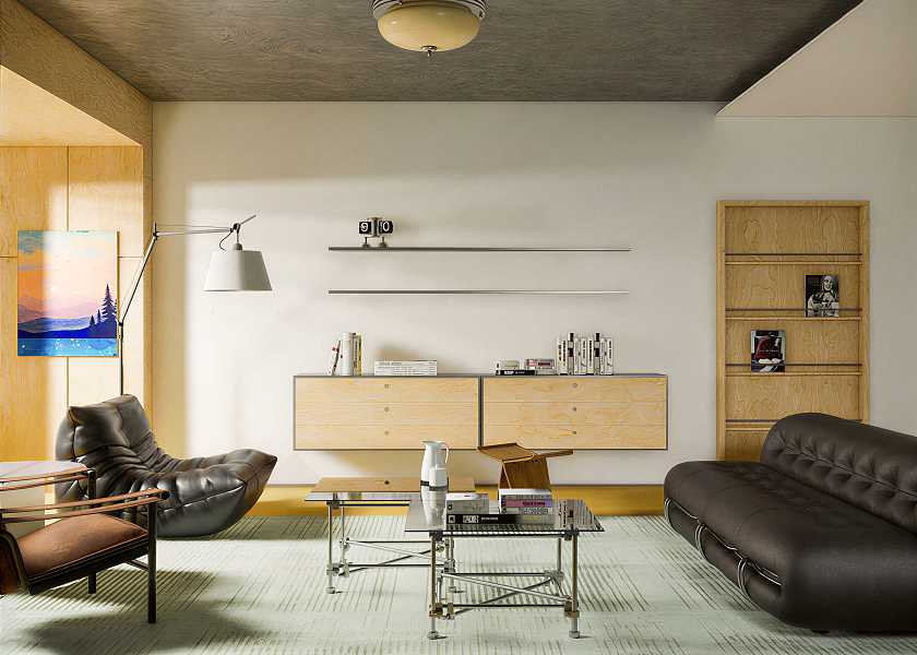 现代包豪斯客厅-3077076