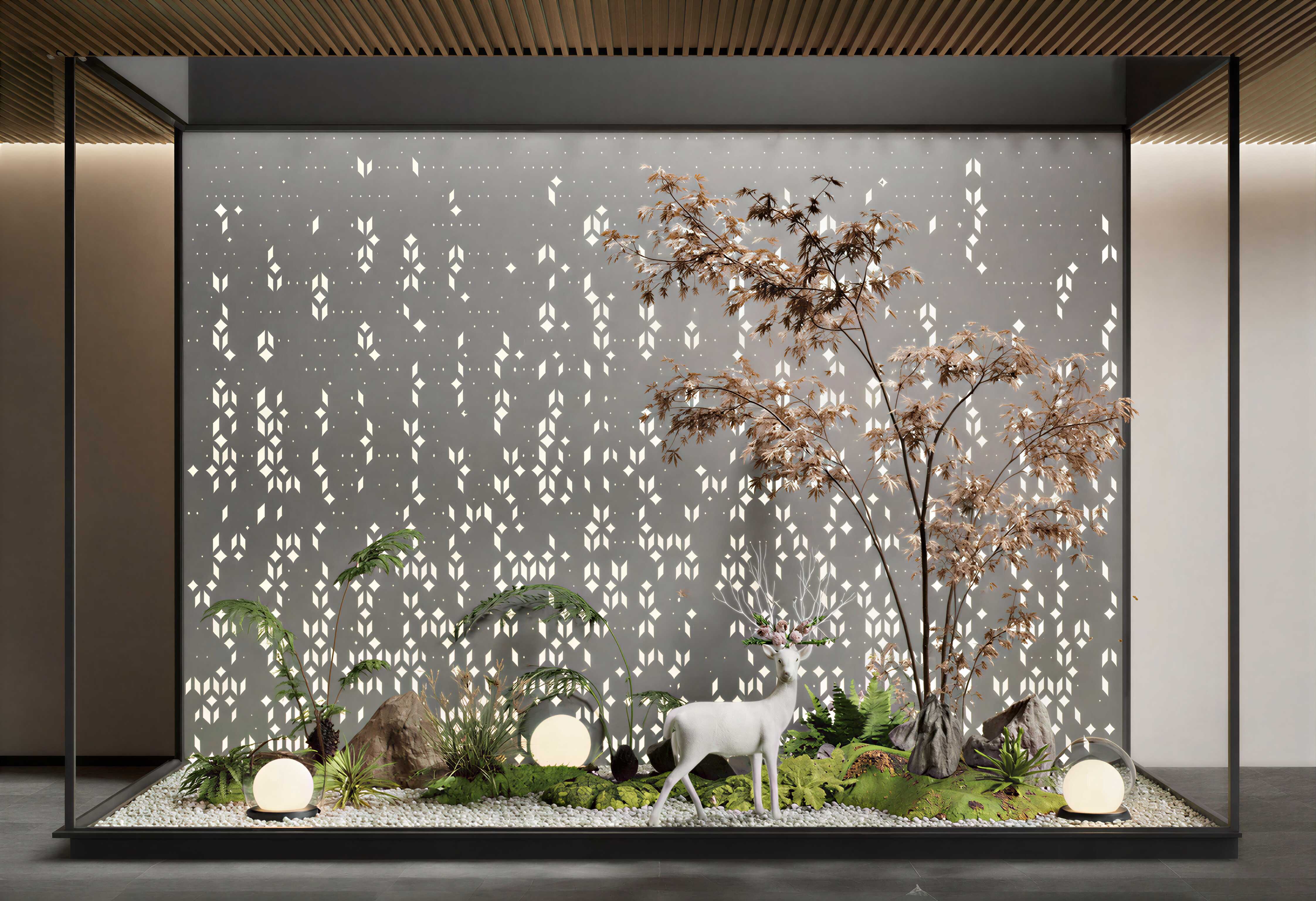 现代室内景观植物小品-3091269