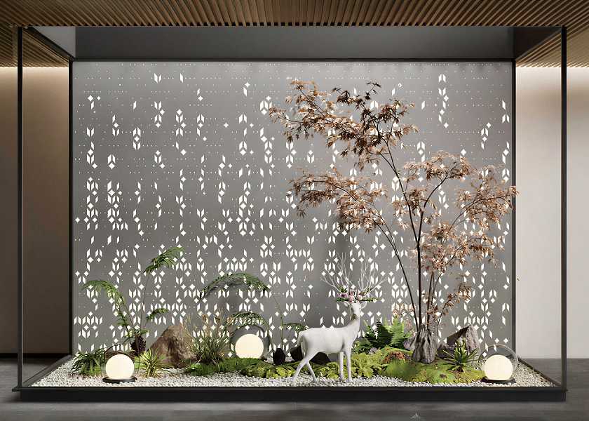 现代室内景观植物小品-3091269