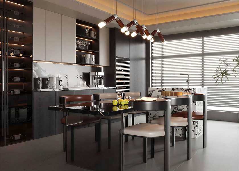 现代中古风餐厅-3198642