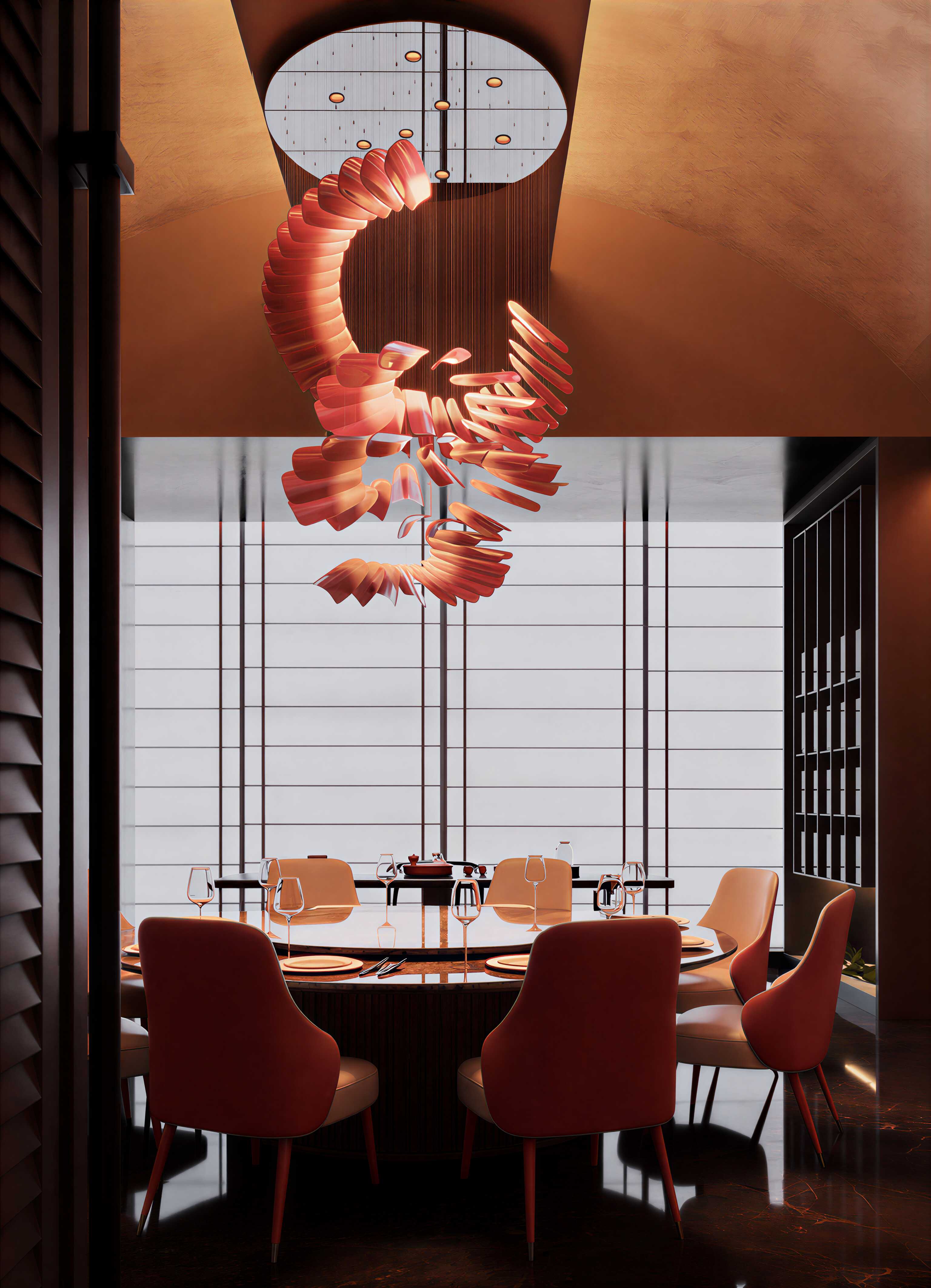 新中式餐厅包厢-3247406