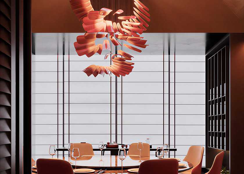 新中式餐厅包厢-3247406